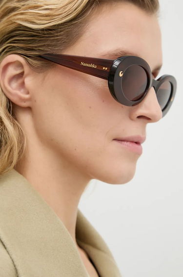 Slnečné okuliare Nanushka Nanushka Giva Oval Sunglasses Hnedá | NW23CRSG00776, 5