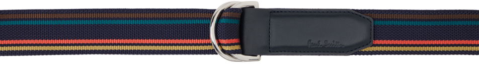 Paul Smith Stripe D-Ring Belt