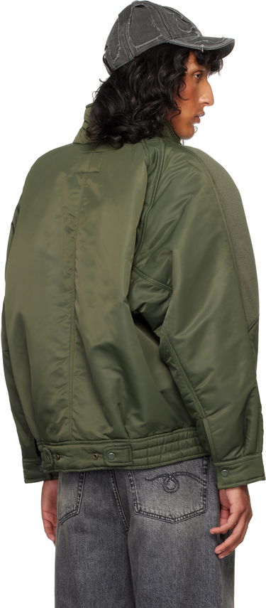 Bomber bunda R13 R13 Ribbed Flight Bomber Jacket Zelené | R13MR329 R436A, 2