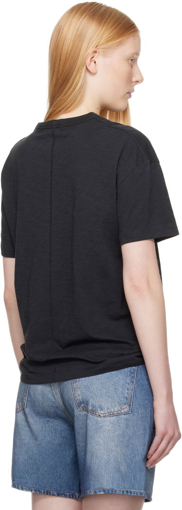 Tričko rag & bone Rag & Bone Boyfriend Mini Slub T-Shirt Čierna | WCC23ST059CH59, 2