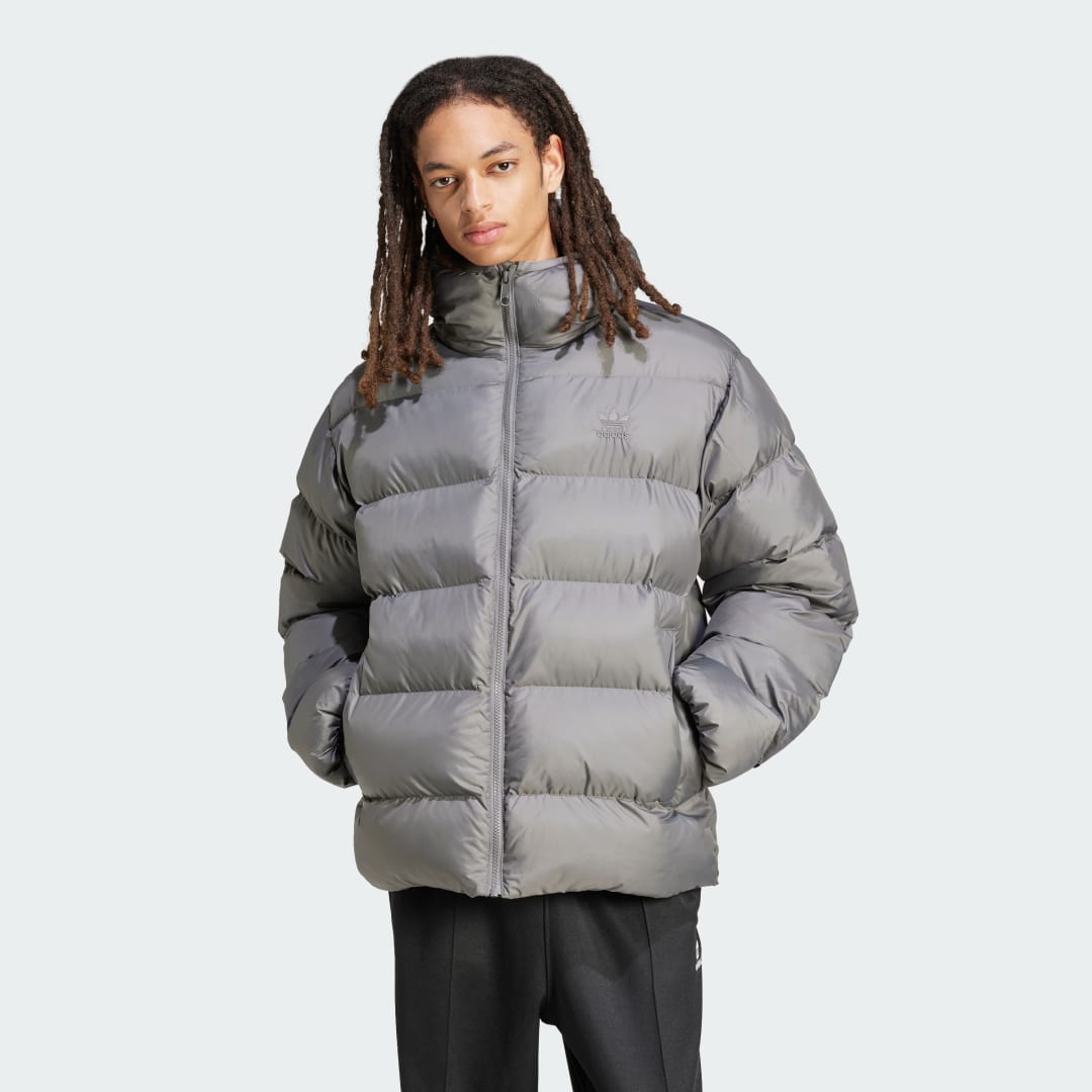 Prešívaná bunda adidas Performance Tonal Hooded Puffer Jacket Šedá | IY3398, 0