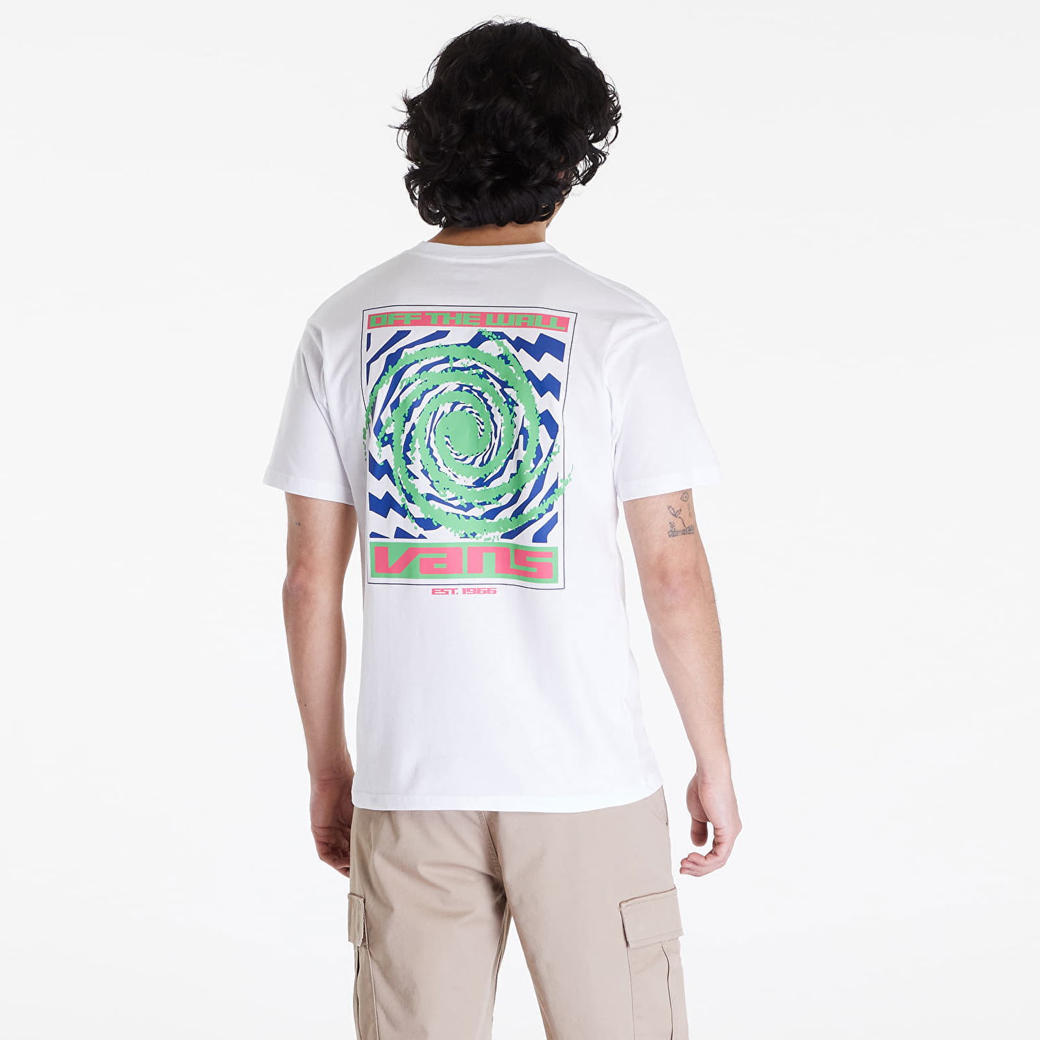 Tričko Vans Men's T-Shirt Wormhole Warped SS Tee White Biela | VN000G44WHT1, 1