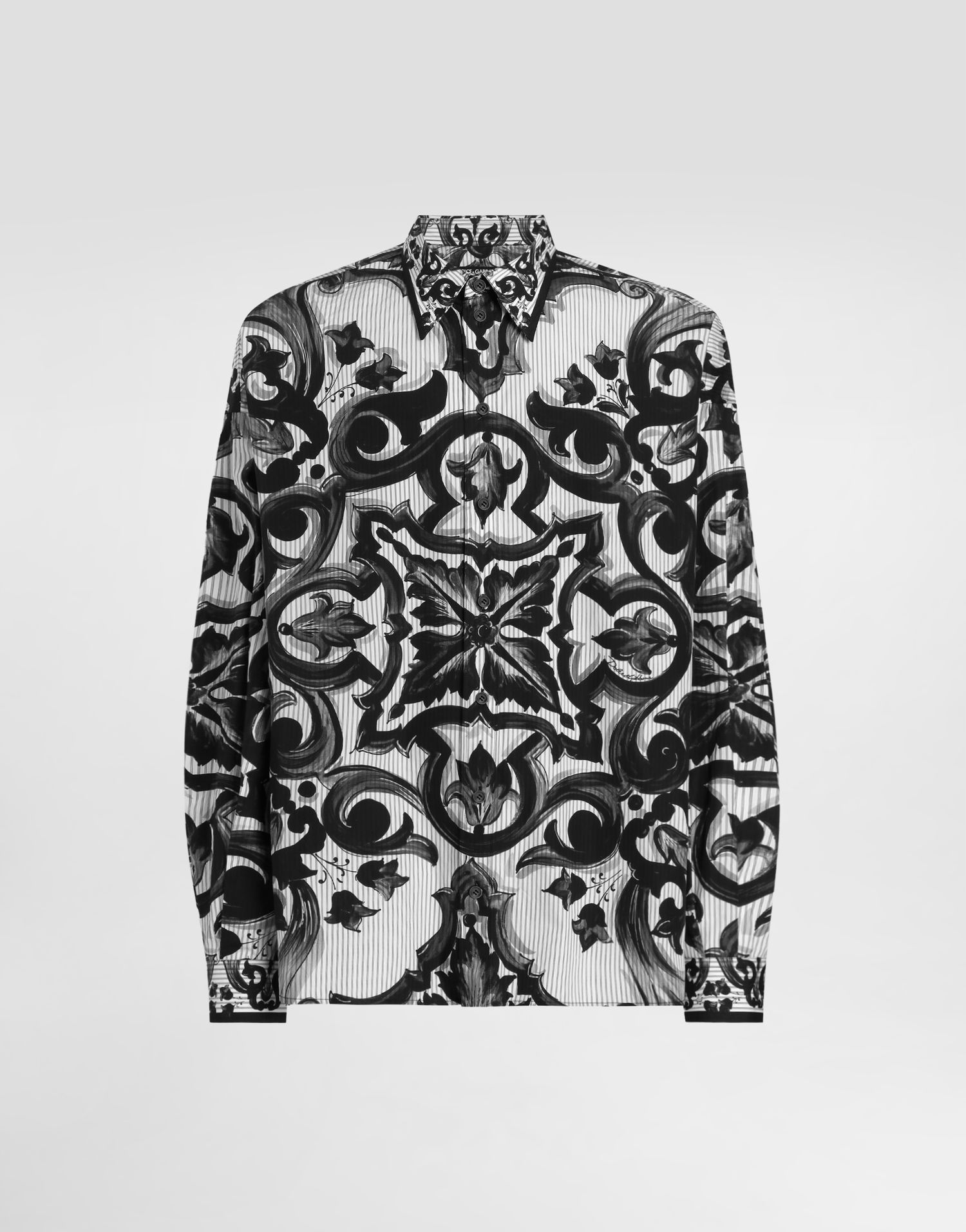 Košeľa Dolce & Gabbana Dolce & Gabbana Majolica Print Oversized Striped Shirt Rôznofarebný | G5NM6TGJ618IZ3TN, 0