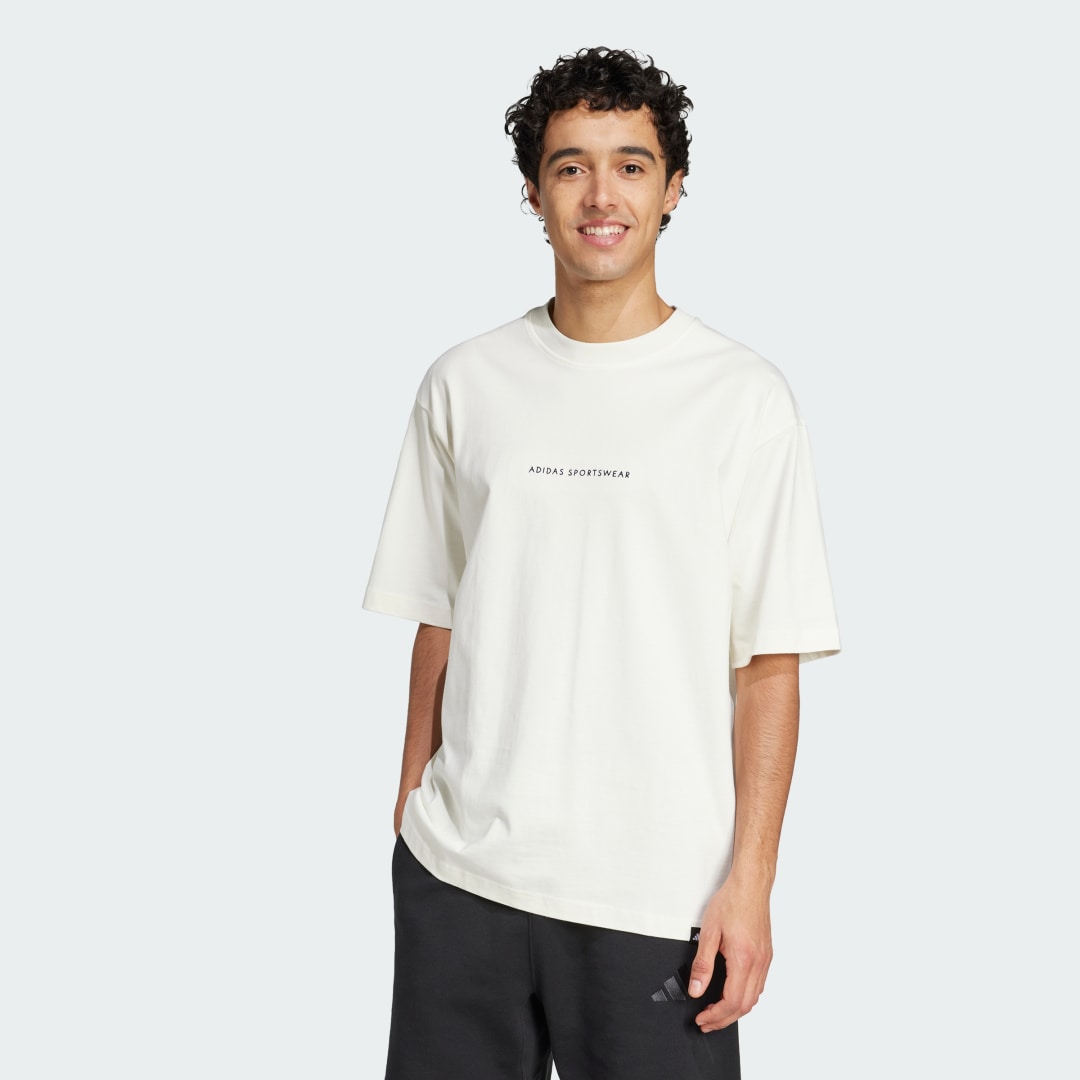 Tričko adidas Performance Codes Doodle Camp Graphic Tee Biela | JJ3971, 0