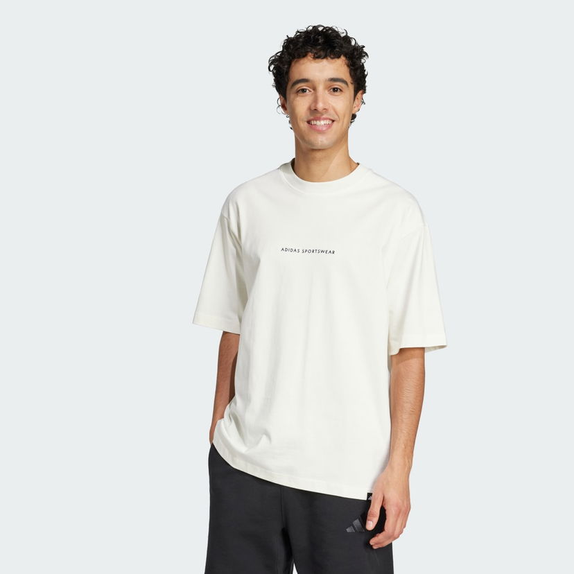 Tričko adidas Performance Codes Doodle Camp Graphic Tee Biela | JJ3971