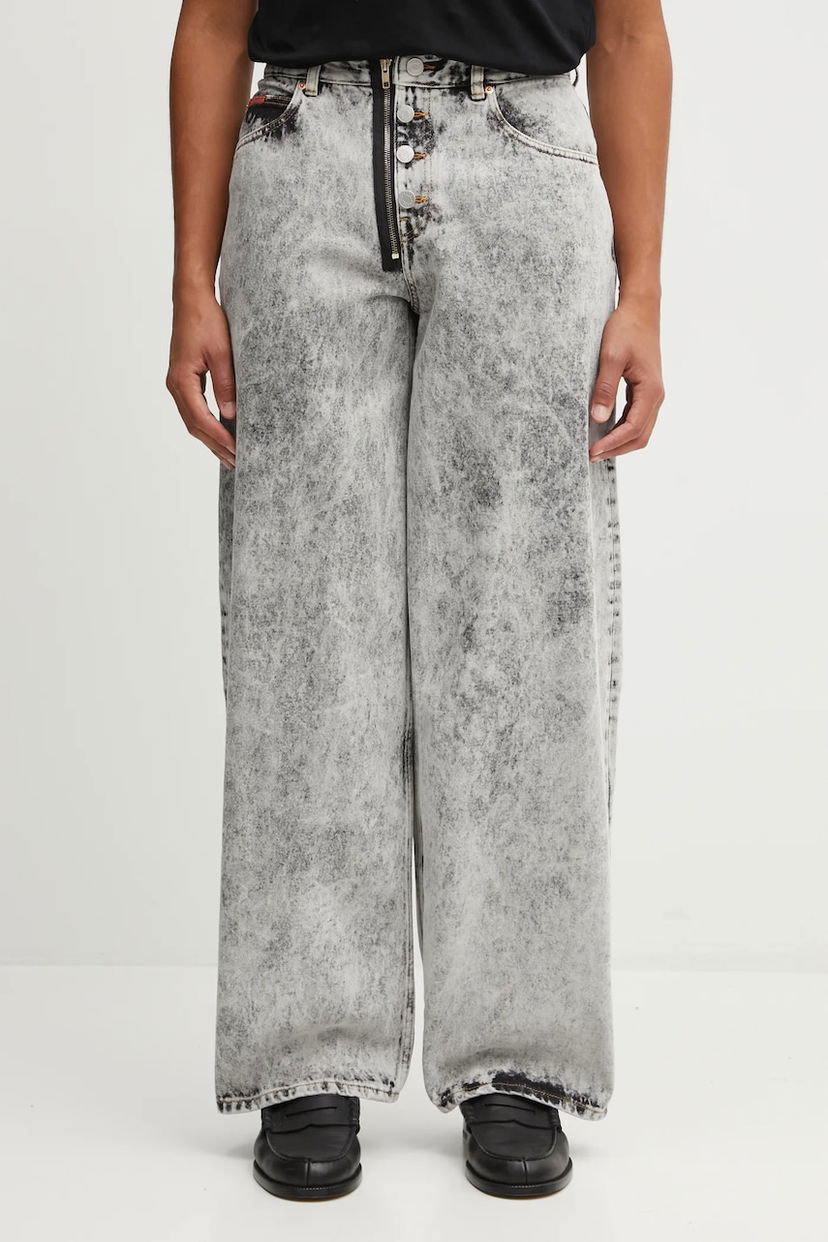 Džínsy Martine Rose Martine Rose Zip Hem Jeans Šedá | 259WD09049