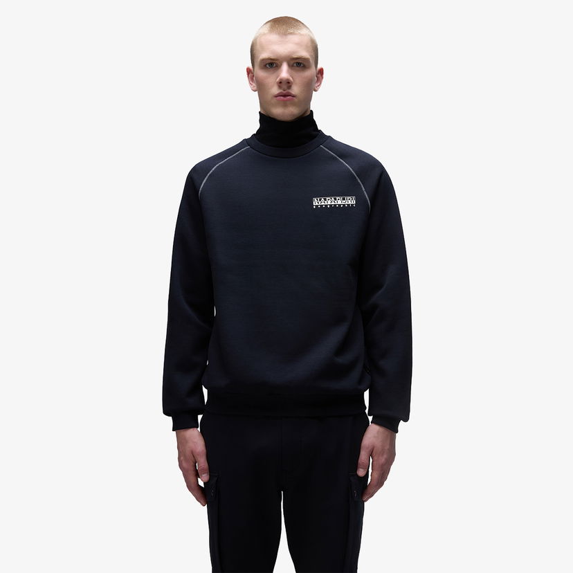 Mikina Napapijri Black Graphic Sweatshirt Čierna | NP0A4HZZ0411