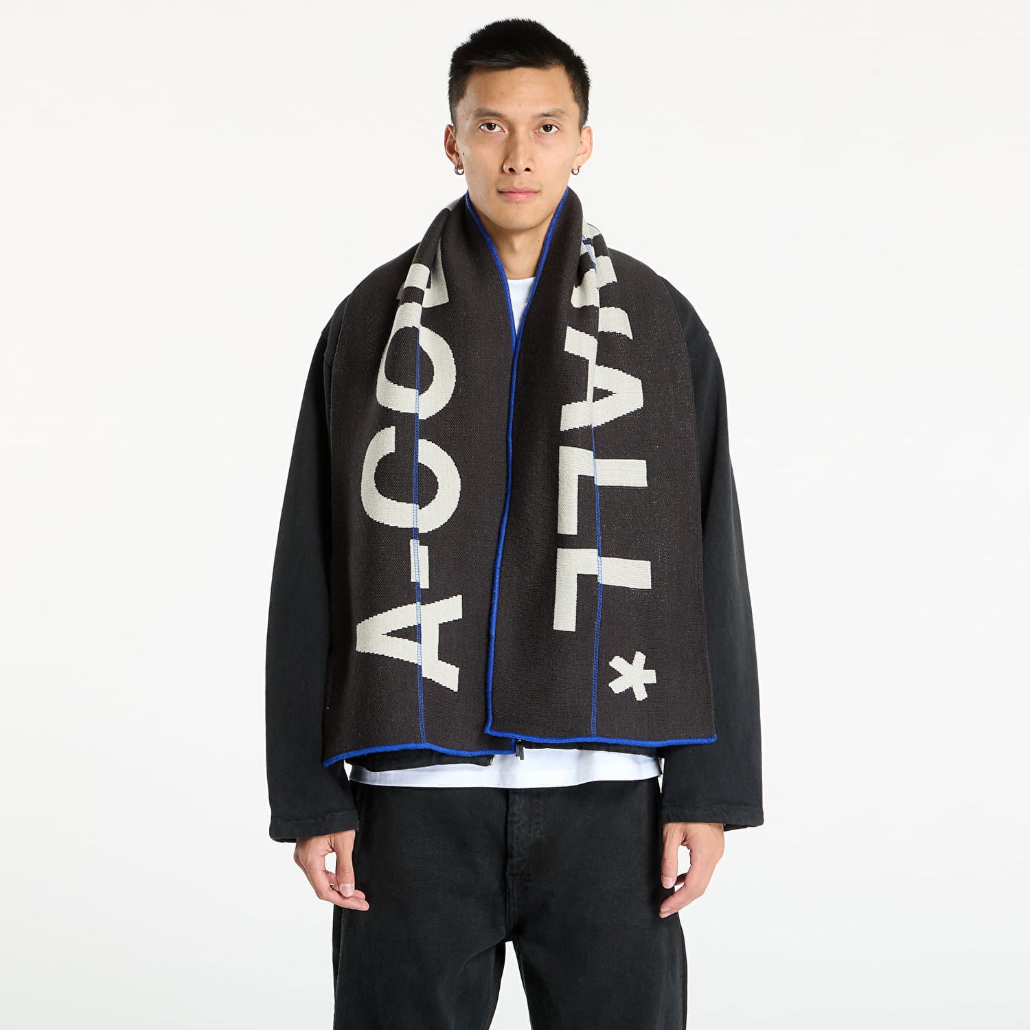Šál A-COLD-WALL* A-COLD-WALL* Typographic Scarf Čierna | ACWUA224 Grey, 0