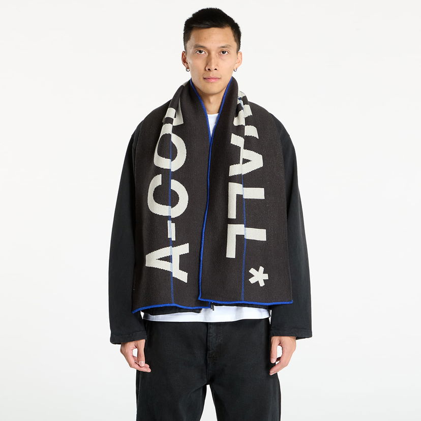 Šál A-COLD-WALL* A-COLD-WALL* Typographic Scarf Čierna | ACWUA224 Grey
