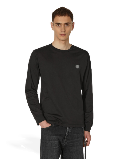 Tričko Stone Island Garment Dyed Logo Čierna | 791522713 A0029