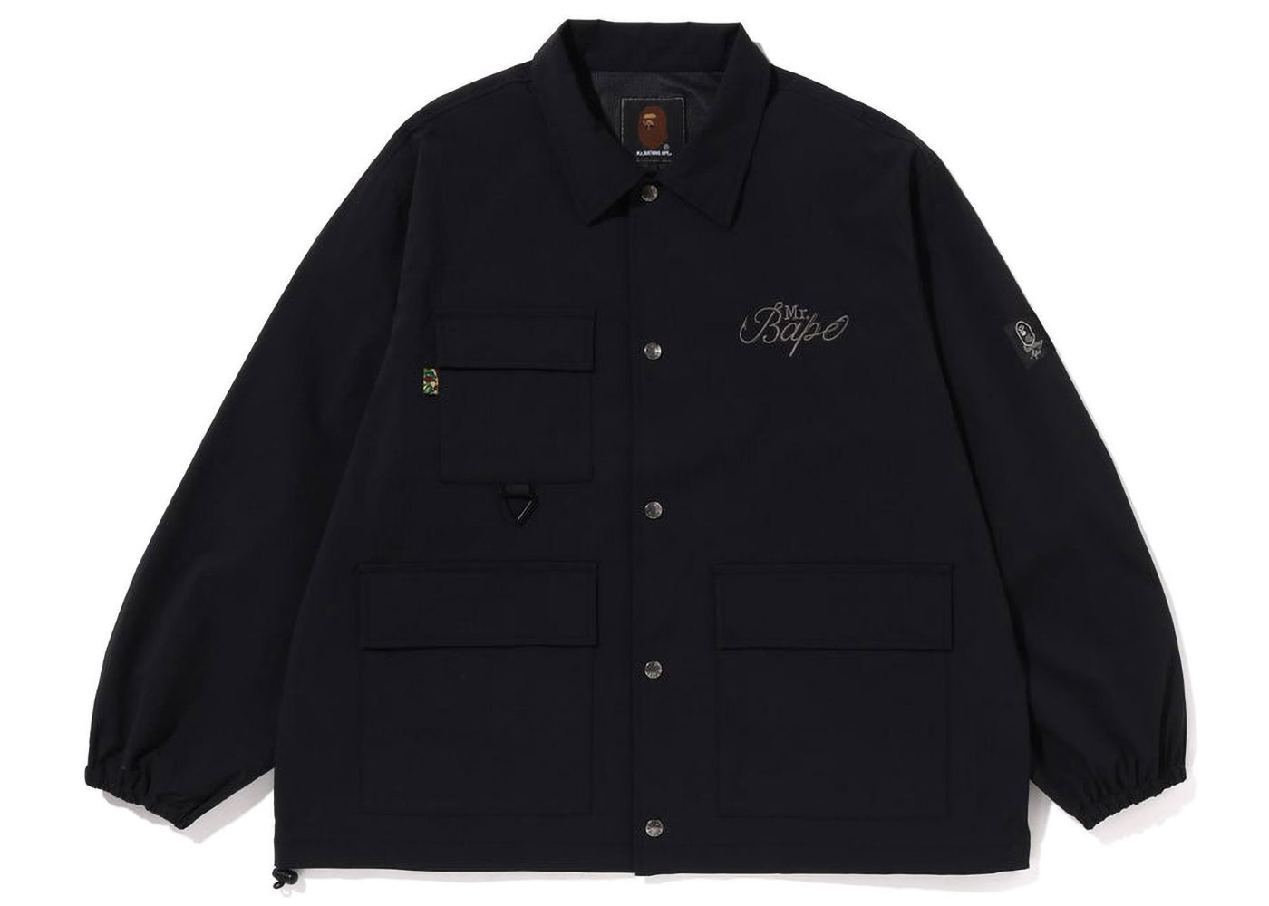 Bunda BAPE Mr Bathing Ape Relaxed Fit Coach Jacket Čierna | 7J30-140-001, 0