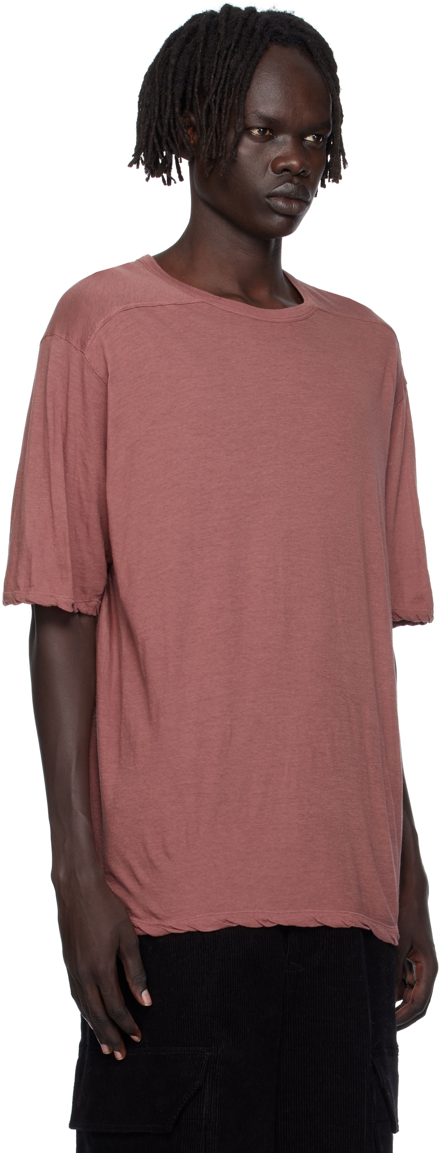 Tričko Rick Owens Rick Owens Concordians Brad T-Shirt Ružová | RU02E1232 UC, 1