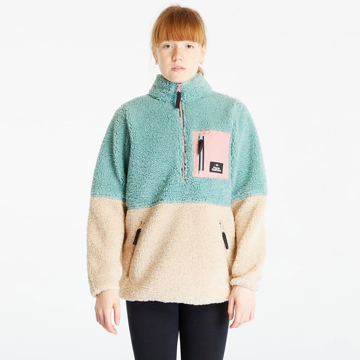 Sveter Horsefeathers Horsefeathers Elvira Fleece Pullover Tyrkysová | TW033A, 0