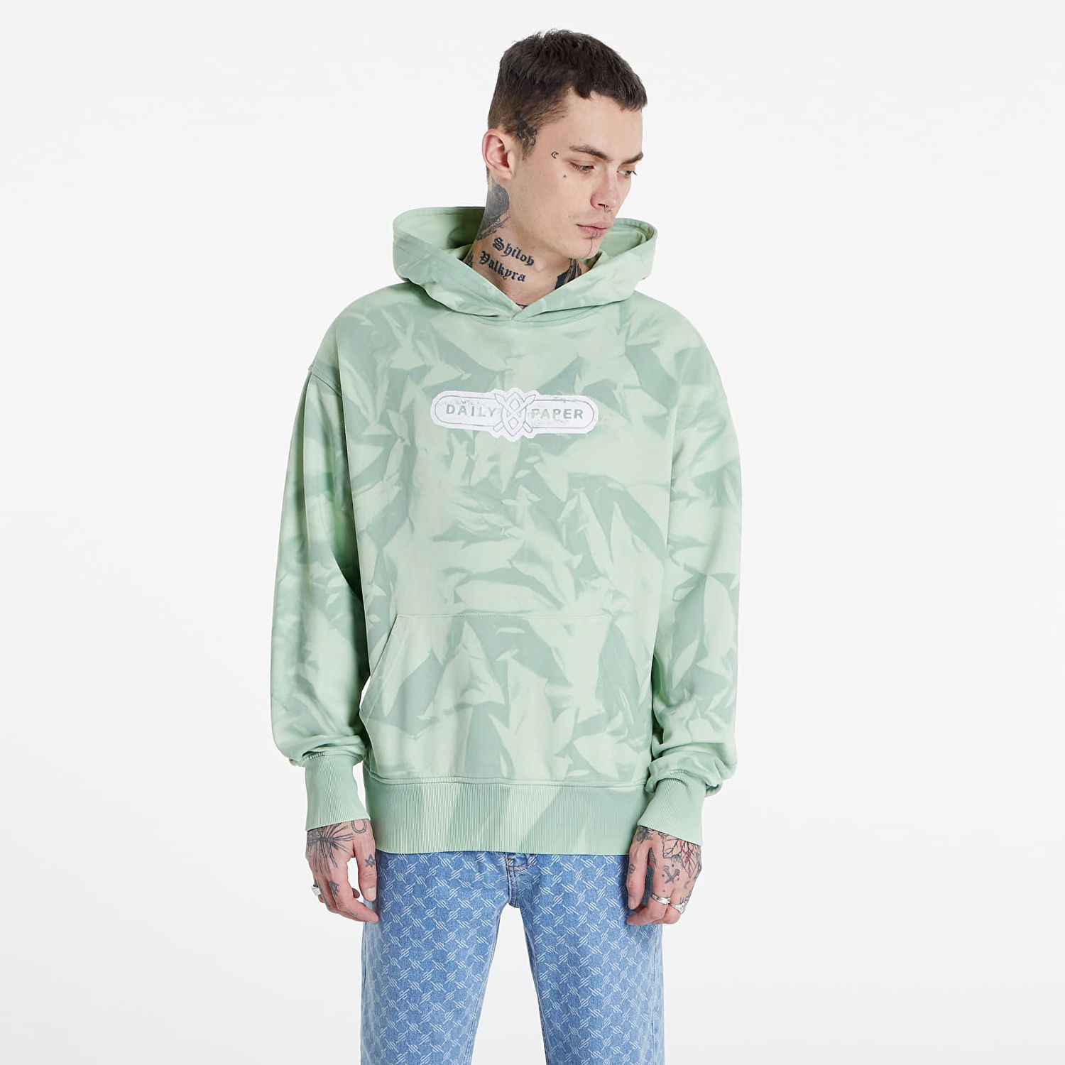 Mikina DAILY PAPER Menef Hoodie Zelené | 2211004, 0