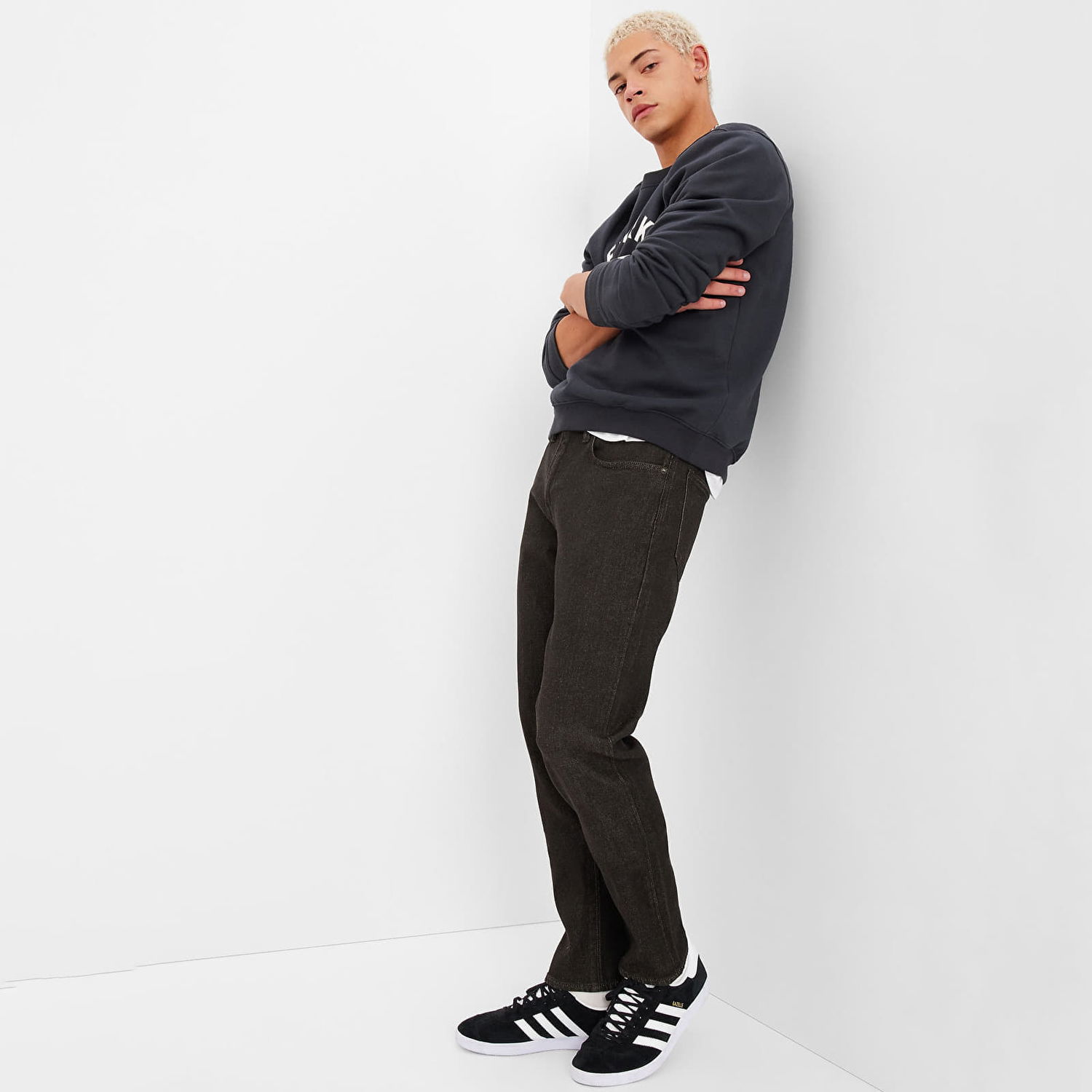 Nohavice GAP Pants Denim Pants Slim Black Wash W34/L32 Čierna | 455579-00, 0