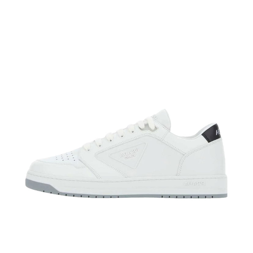 Tenisky a topánky Prada Round Toe Sneakers White Black Biela | 2EE363_3LJ6_F097W