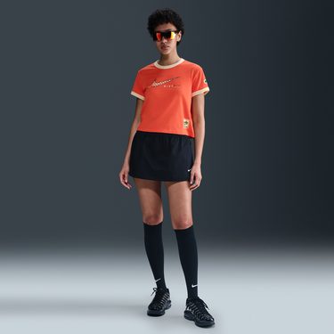 Crop Top Nike Sportswear Club Short-Sleeve T-Shirt Oranžová | HQ1707-842, 2