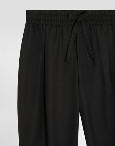 Tepláky Dolce & Gabbana Dolce & Gabbana Garment-dyed Wool Joggers Čierna | GP12QTFU25EN0000, 2