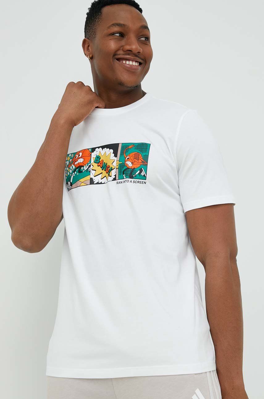 Tričko adidas Performance adidas Performance Print T-Shirt Biela | IC1866, 0