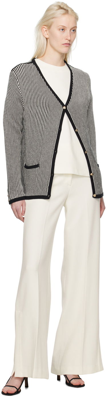 Nohavice Anine Bing ANINE BING Women's Lyra High-Rise Wide-Leg Dress Pants Biela | A-03-3275-100, 3