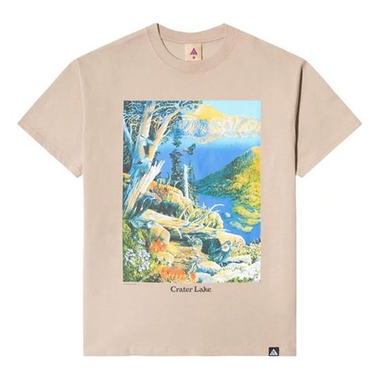 Tričko Nike ACG ACG Landscape Print T-Shirt Béžová | DA4877-247