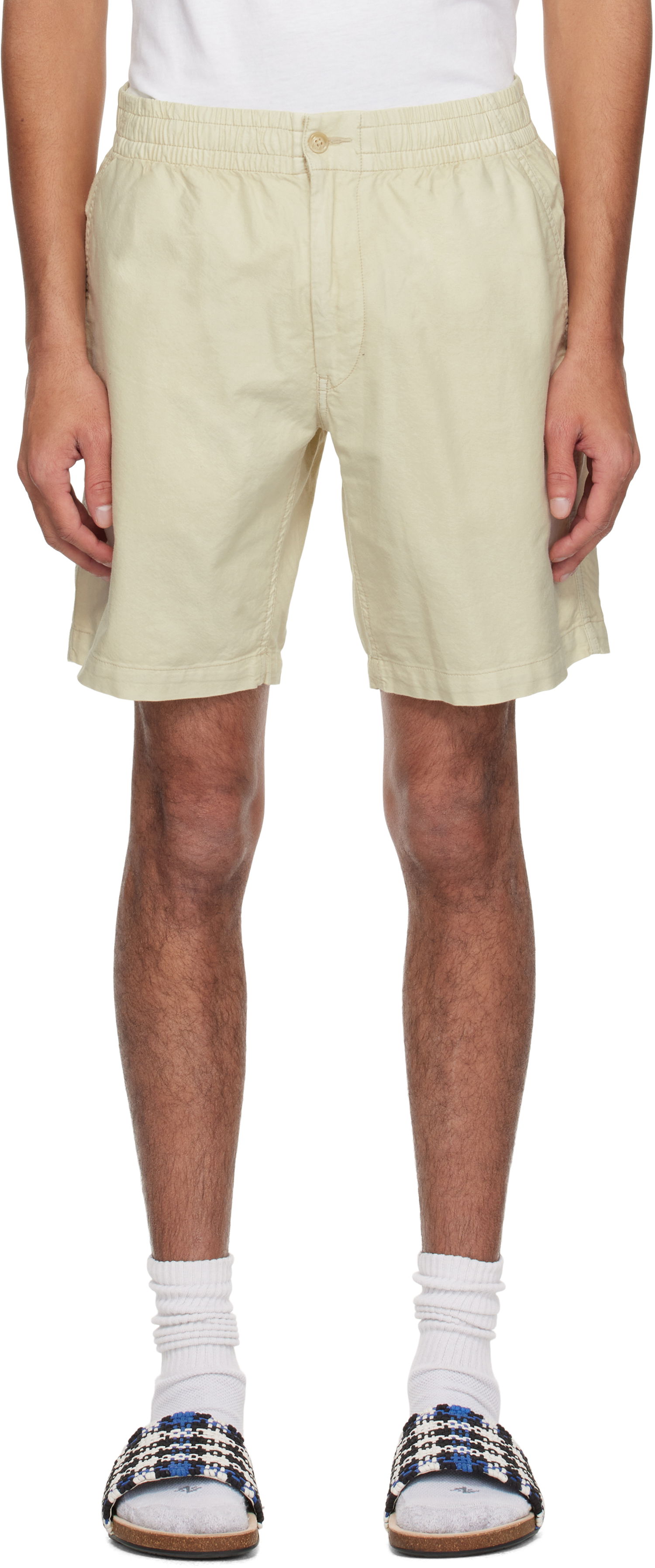 Šortky Polo by Ralph Lauren Polo Ralph Lauren 8-Inch Polo Prepster Mineral-Dyed Shorts Béžová | 710958587003, 0