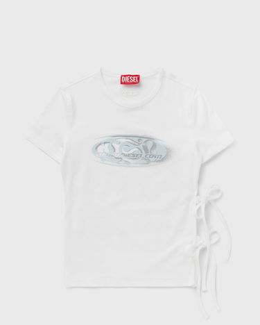 Tričko Diesel Women's T-Shirt with Side Ties Biela | A19368-0HQAH-100, 0
