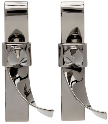 Náušnice We11done We11done Spike Ribbon Clip-On Earrings Metalická | WD-AJ1-22-751-U-DG, 0