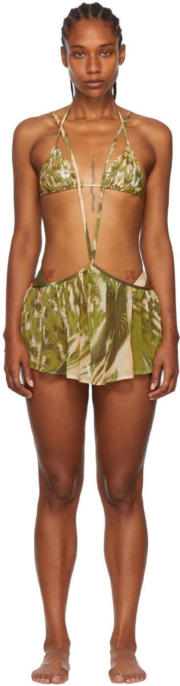 Plavky Collina Strada Collina Strada Exclusive Recycled Nylon Bikini Zelené | XX2125, 0