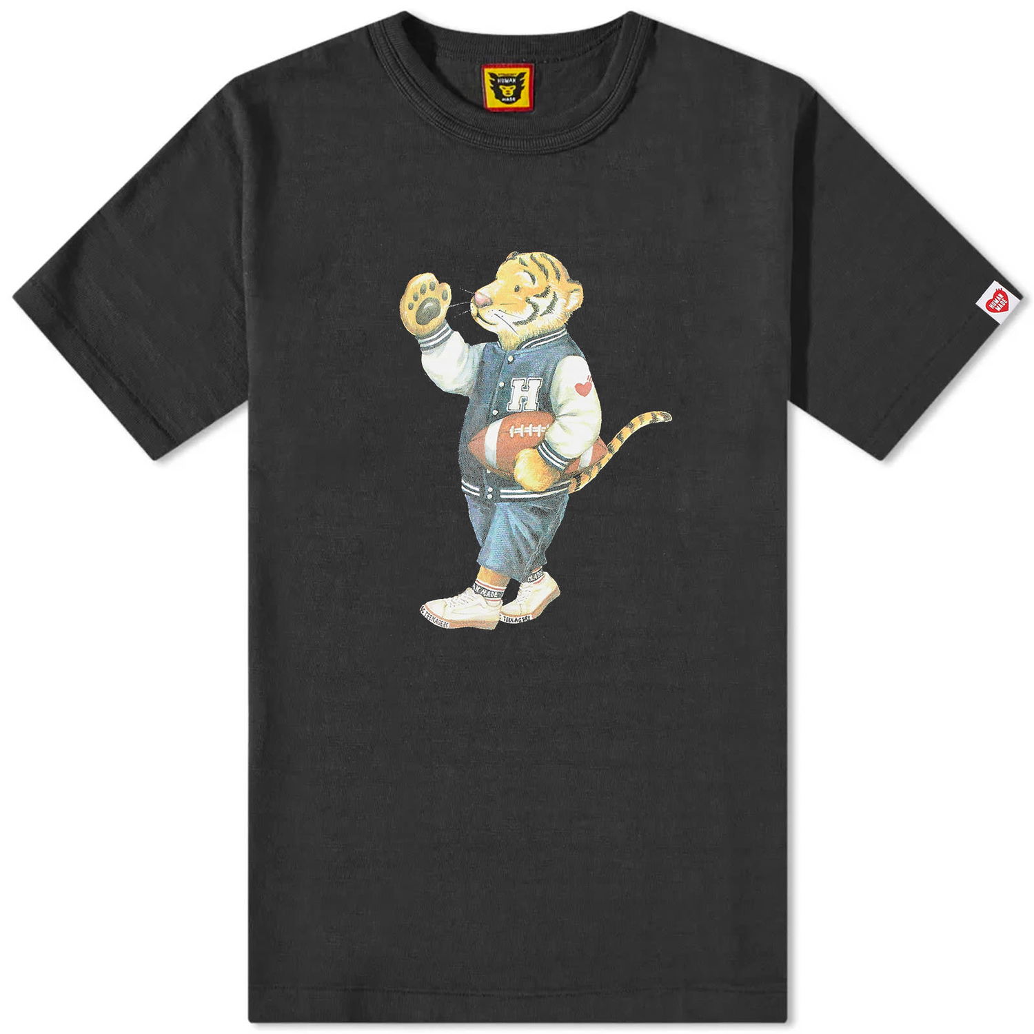 Tričko Human Made Preppy Tiger Graphic Tee Čierna | HM26TE001-BK, 0