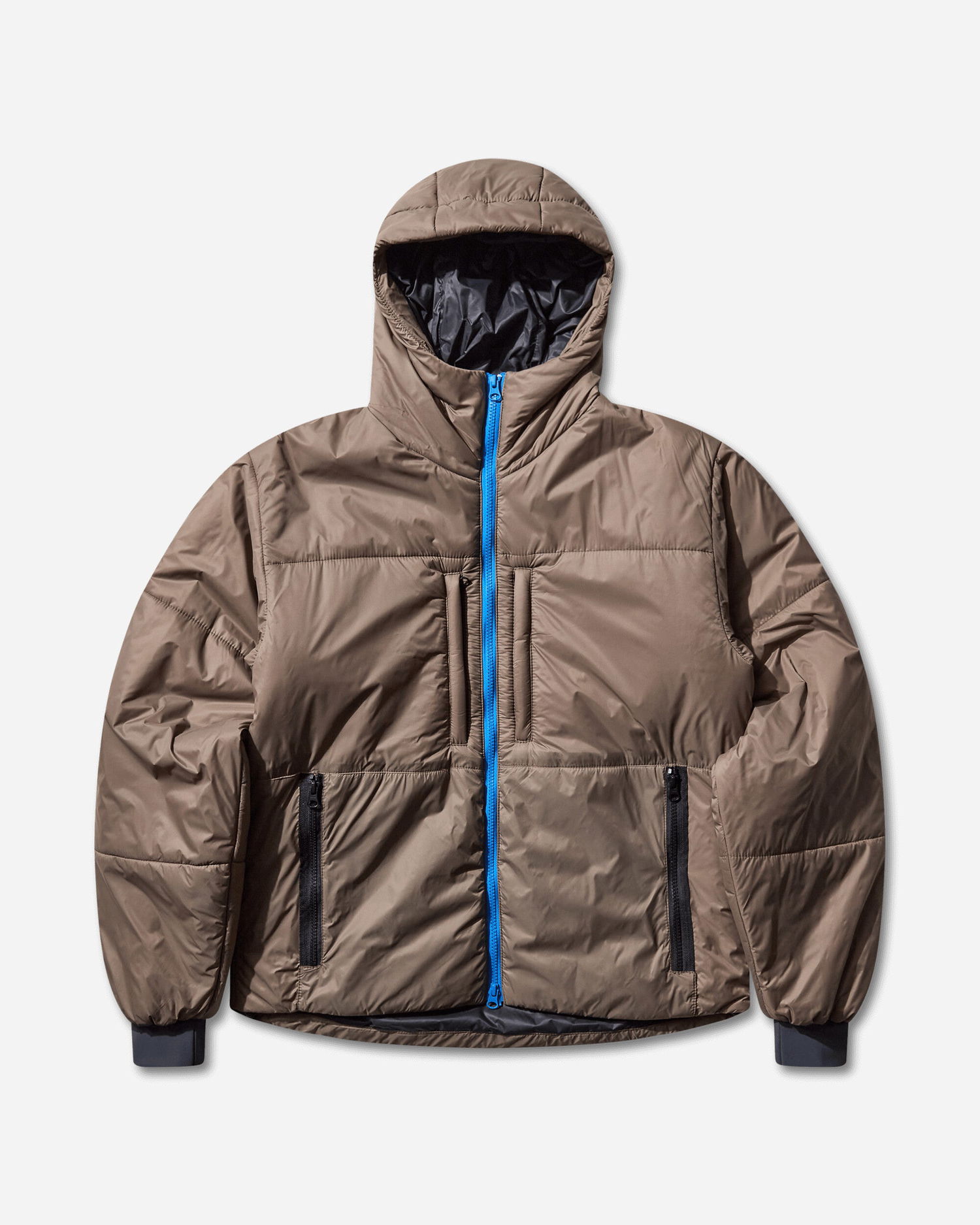 Prešívaná bunda GR10K Hooded Puffer Jacket Hnedá | CG331194DQ57 57, 1