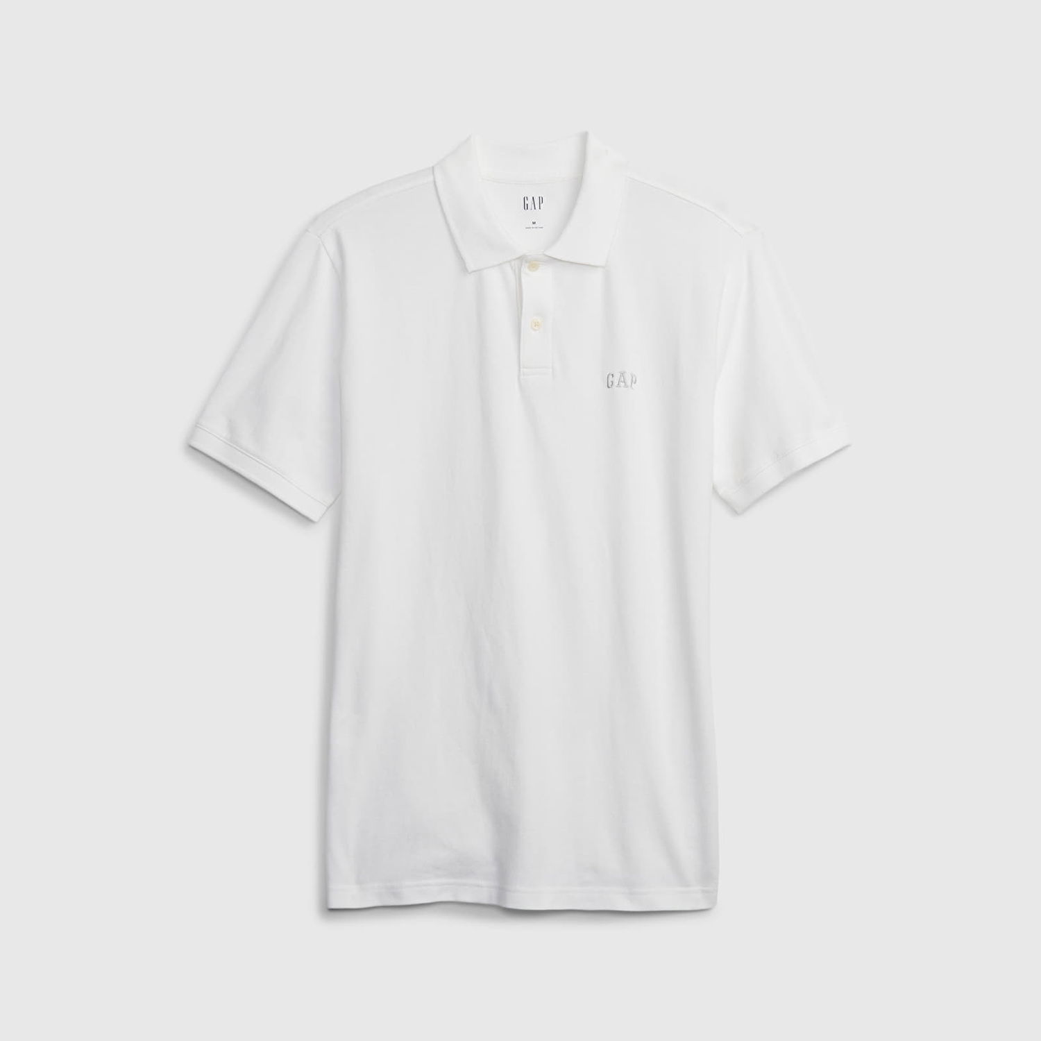 Tričko GAP Logo Pique Polo Optic White Biela | 586306-05, 0