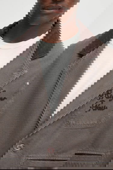 Bunda KENZO Kenzo Chainstitch Workwear Jacket Šedá | FF65VE2349GU, 3