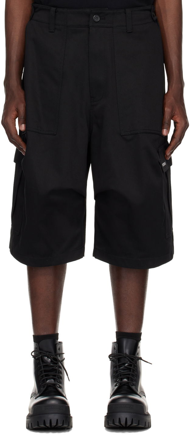 Šortky We11done We11done Cargo Pocket Shorts Čierna | WD-PT1-24-212-M-BK, 0