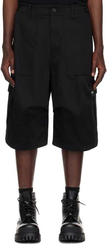 Šortky We11done We11done Cargo Pocket Shorts Čierna | WD-PT1-24-212-M-BK, 0