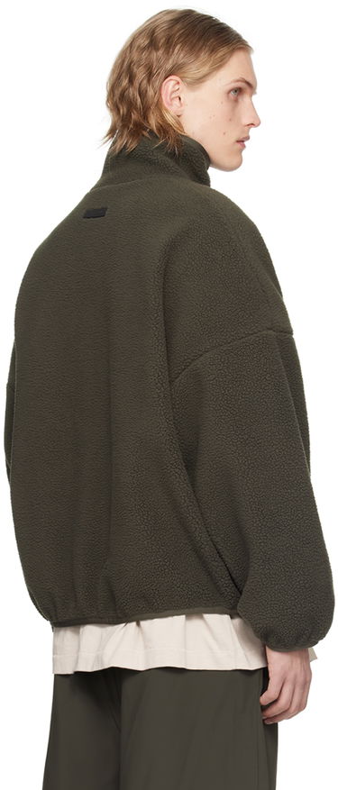 Mikina Fear of God Fear of God ESSENTIALS Half-Zip Fleece Pullover Zelené | 202SP244270F, 2