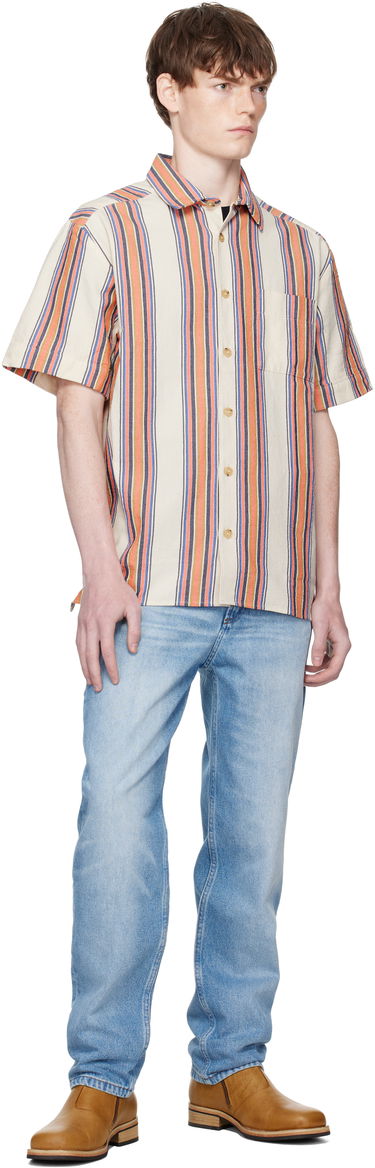 Košeľa A.P.C. A.P.C. Ross Striped Linen Short-Sleeve Button-Down Shirt Rôznofarebný | COHIA-H12541, 3