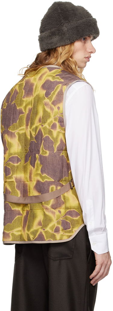 Vesta Paul Smith Paul Smith Photogram Leaves Print Quilted Vest Zelené | M1R-134Z-N02490-10, 2