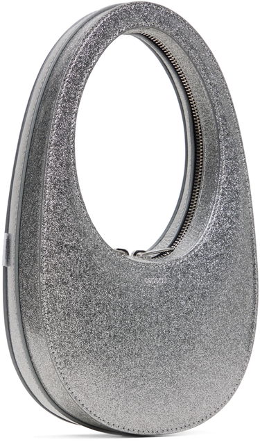 Kabelka Coperni Mini Glitter Swipe Bag Šedá | COPBA01BISF6008, 1