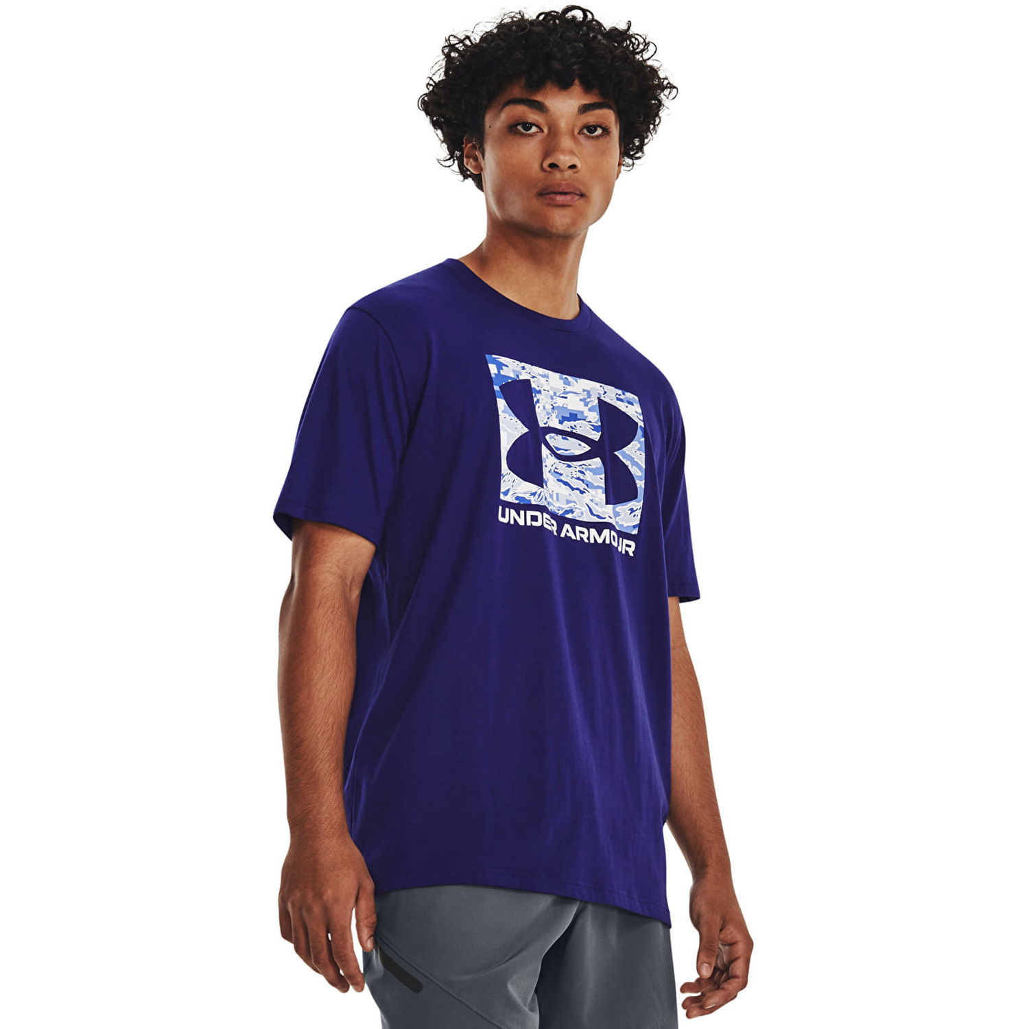 Tričko Under Armour ABC Camo Boxed Logo Ss Blue Navy | 1361673-468, 0
