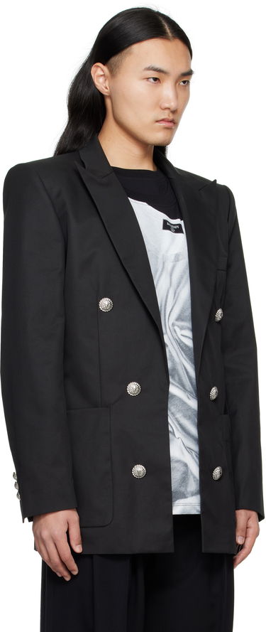 Bunda Balmain Balmain Six-Button Blazer Čierna | EH1SG165CF74, 1