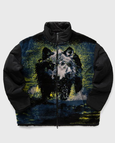 Mikina Diesel S-BERTO-TEDD Wolf Print Zip-Up Sweatshirt Čierna | A14155-0LIBU-9XX, 0
