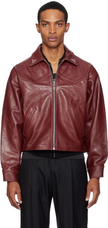 Bunda Enfants Riches Déprimés Enfants Riches Déprimés Principe de l'Amour Western Leather Jacket Vínová | 030-508, 0