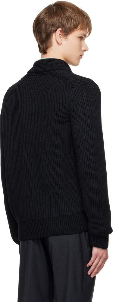Sveter Tom Ford TOM FORD Wool Silk Shawl Collar Cardigan Čierna | KLL012-YMW094, 2