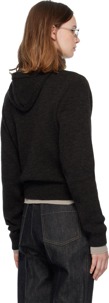 Sveter LEMAIRE Ribbed Mock-Neck Button Sweater Čierna | TO1410 LK1028, 2
