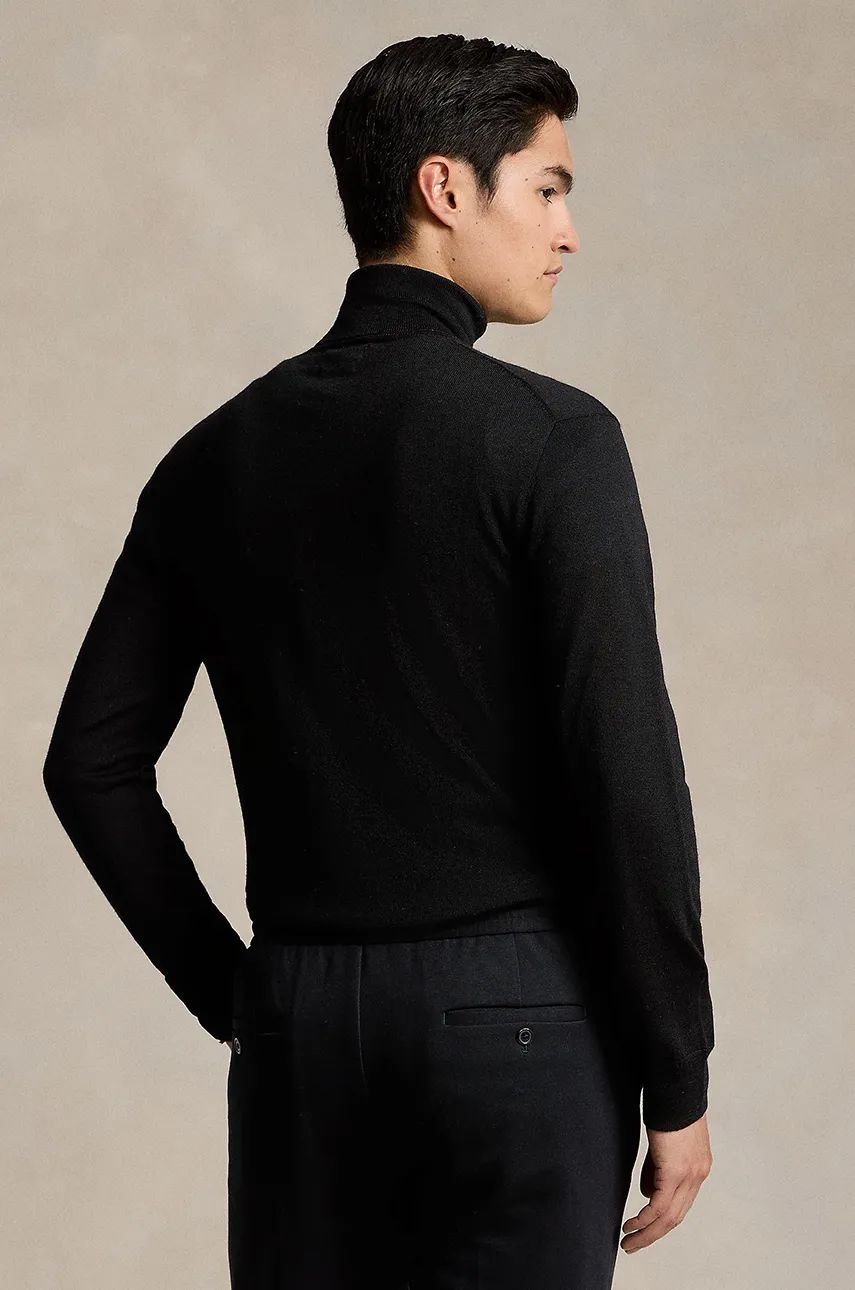 Sveter Polo by Ralph Lauren Turtleneck Sweater Čierna | 710946145, 1