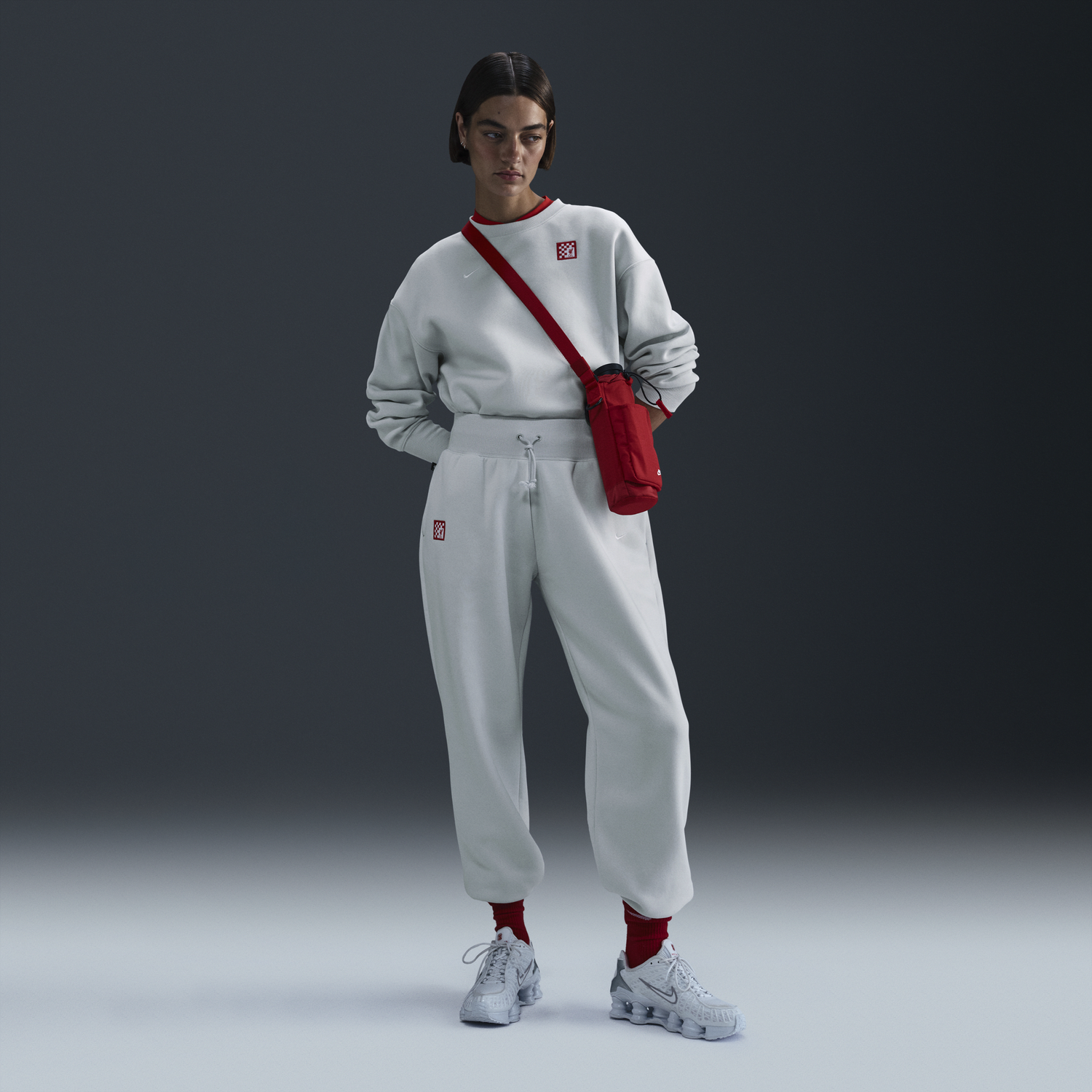 Tepláky Nike Football Liverpool FC Phoenix Fleece High Waisted Sweatpants Šedá | FZ4143-043, 0