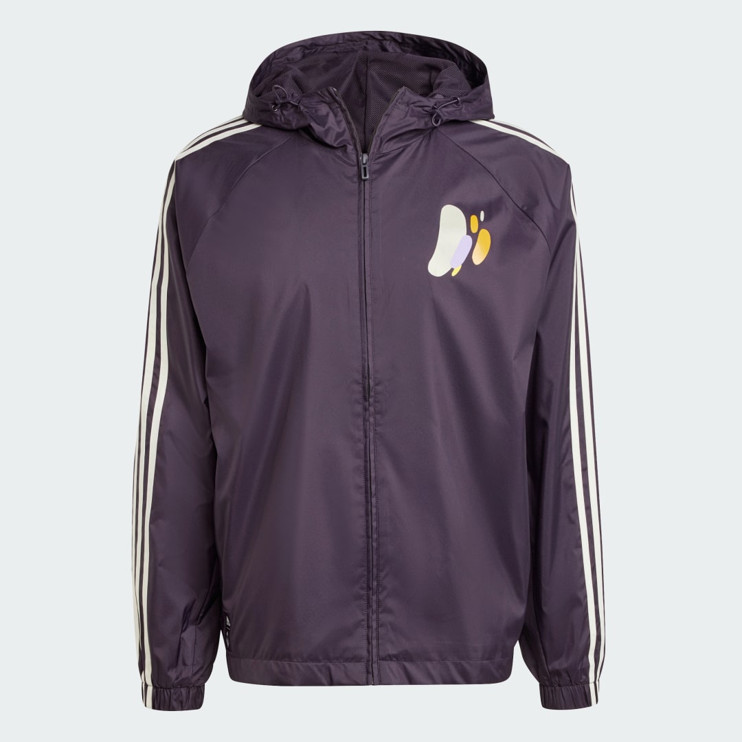 Vetrovka adidas Performance Real Madrid Windbreaker Fialová | IT3771, 1