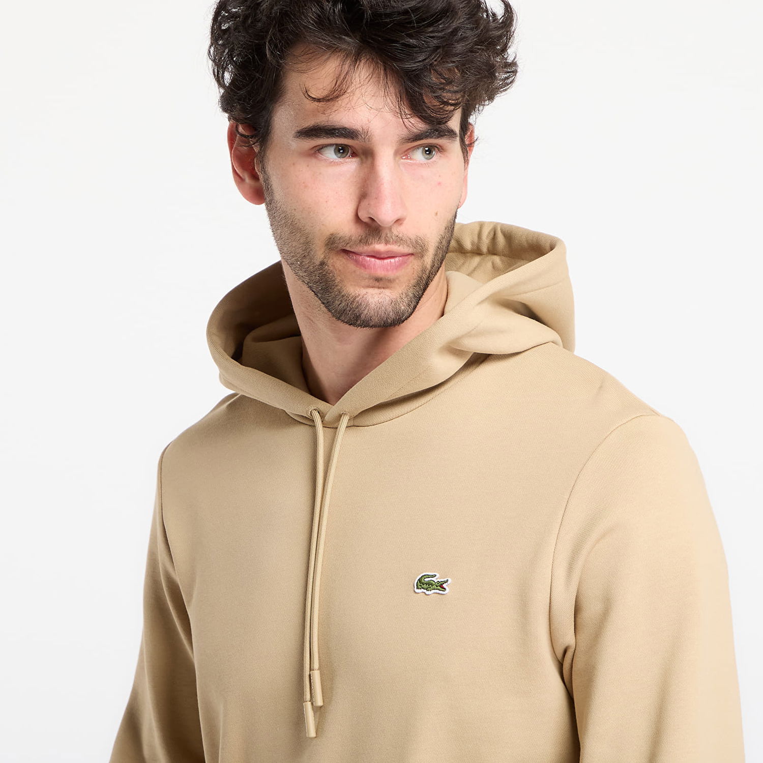 Mikina Lacoste Hoodie with Kangaroo Pocket Béžová | SH9839 02S, 1
