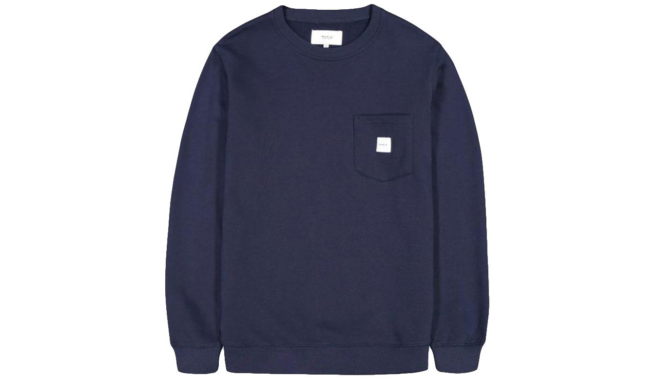 Mikina Makia Square Pocket Sweatshirt Navy | M41073_661, 0